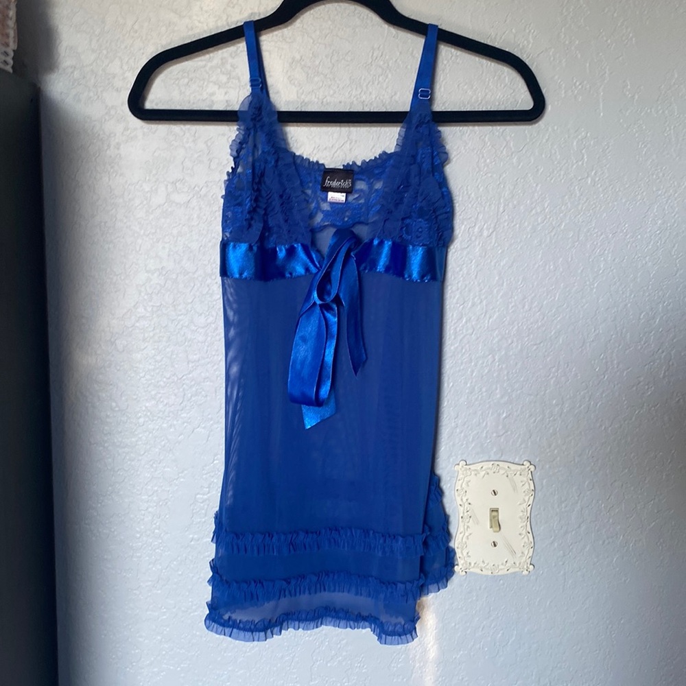Fredrick of Hollywood black mesh babydoll